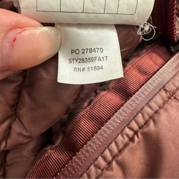 Patagonia Fiona Parka Women’s Small Dark Ruby Down Quilted Lightweight Coat - Picture 13 of 14